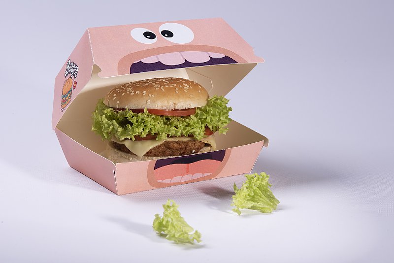 nata box na hamburgery