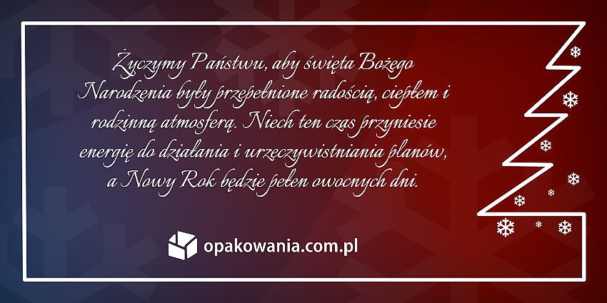 życzenia opakowania 2020