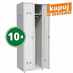 10 Szafek pracowniczych SUP E300-02 (06-5724-10pak)