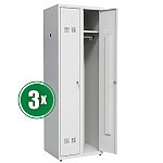 3 Szafki pracownicze SUP E300-02 (06-5724-3pak)