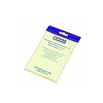 Bloczek samoprzylepny DONAU w linie 150x101mm żółty (7597001PL-99)