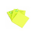 Bloczek samoprzylepny Q-CONNECT Brilliant 76x76mm żółty (KF10514)
