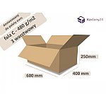 karton 600x400x250 - 10szt. fala C wymiary zewn. _ pudełko (600400250)