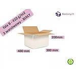 karton biały 400x300x200 - 20szt. _ pudełko (B400300200B)