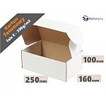 Karton fasonowy 250x160x100 biały - 40szt. _pudełko (FAS250160100B40)