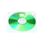 Kieszeń samoprzylepna Q-CONNECT na 2 płyty CD/DVD 10szt. (KF27032)