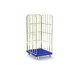 Kontener rolkowy z 3 zatrzaskowymi ścianami, koła 125 mm PU (48278B)