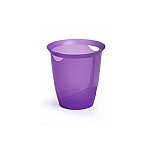 Kosz na śmieci DURABLE Trend bezbarwny fioletowy 16l (1701710992)