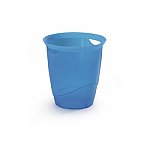 Kosz na śmieci DURABLE Trend bezbarwny niebieski 16l (1701710540)