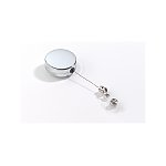 Mechanizm ściągający do identyfikatora DURABLE z zatrzaskiem srebrny (8228-23)