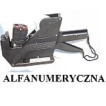 Metkownica dwurzędowa alfanumeryczna, górny wiersz napis max 10 liter