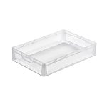Pojemnik plastikowy BASIC transparentny 600x400x120 (09-448-L)