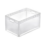 Pojemnik plastikowy BASIC transparentny 600x400x320 (09-452-L)