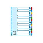 Przekładki kartonowe numeryczne ESSELTE A4 Mylar 1-12 (100162)