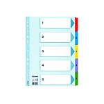 Przekładki kartonowe numeryczne ESSELTE A4 Mylar 1-5 (100160)