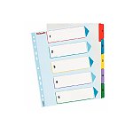 Przekładki kartonowe numeryczne ESSELTE A4 Mylar Maxi do wielokrotnego opisywania 1-5 (100207)