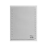 Przekładki polipropylenowe DURABLE A4 z indeksami szare 1-15 (6524-10)