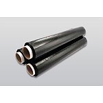 Ręczna folia stretch, 23µ 3kg brutto, czarna, pakowana po 6 szt. (91203)