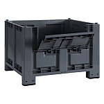 Skrzyniopaleta plastikowa 1200x1000mm z klapą uchylną (09-124831)