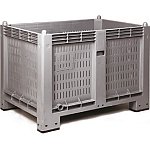 Skrzyniopaleta plastikowa 1200x800 ażurowa z atestem (09-088)