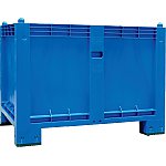 Skrzyniopaleta plastikowa 1200x800 niebieska z atestem (09-087N)