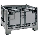Skrzyniopaleta plastikowa składana 1200x1000 z atestem (09-124701)