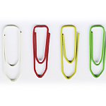 Spinacze kolorowe polakierowane DURABLE 26mm 500szt. (1241-00)