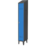 Szafka bhp SUP E300-01 na nóżkach z daszkiem 7024/5015 (06-5723 D/N 7024/5015)