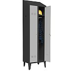 Szafka bhp SUP E300-02 na nóżkach z daszkiem 7024/7035 (06-5724 D/N 7024/7035)