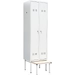 Szafka bhp SUP E300-02 z ławką wysuwaną (06-5724.Z.LAWKAW)
