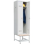 Szafka bhp SUP E300-02 z ławką z półką na obuwie (06-5724.Z.LPO)