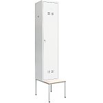 Szafka bhp SUP E400-01 w zestawie z ławką jednostronną (06-5727.Z.LAWKAJ)