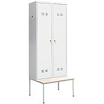 Szafka bhp SUP E400-02 w zestawie z ławką jednostronną (06-5728.Z.LAWKAJ)