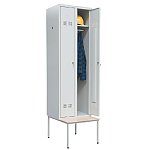 Szafka pracownicza SUP E300-02 w zestawie z ławką jednostronną (06-5724.Z.LAWKAJ)