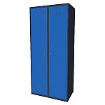 Szafka ubraniowa pracownicza SUP E400-02 7024/5015 (06-5728 7024/5015)