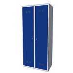 Szafka ubraniowa pracownicza SUP E400-02 7035/5005 (06-5728 7035/5005)