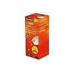 Taśma biurowa Scotch Crystal 600 19mmx33m 7 rolek + 1 rolka gratis (3M-FT510282377)