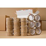 Taśma kauczuk brązowa 48x60 EUROTAPE - karton 36 szt. (KT4860BRE)