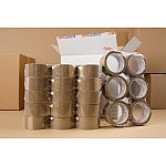 Taśma solvent brązowa 48x66 EUROTAPE - karton 36 szt. (KT4866SOLBRE)