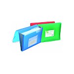 Teczka harmonijkowa Q-CONNECT transparentna zielona (KF02480)