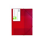 Teczka z gumką Q-CONNECT PP A4 czerwona (KF02311)