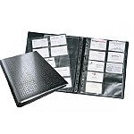 Wizytownik obrotowy DURABLE Visifix czarny 400 wizytówek z przekładkami (2409-01)