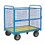 Wózek platformowy osiatkowany z uchylną klapą (02-032)