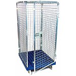 Zamykany kontener rolkowy, koła 125 mm PU (48253B)