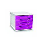Zestaw 4 szuflad CEP Pro Gloss różowy (C894G-13)
