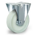 Zestaw kołowy stały, Ø 100 mm, środek: PA biały, powłoka: PA biały, łożysko wałeczkowe (48150)