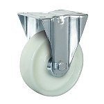 Zestaw kołowy stały, Ø 125 mm, środek: PA biała, powłoka: PA biały, łożysko wałeczkowe (48152)