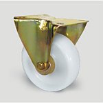 Zestaw kołowy stały, Ø 125 mm, środek: PP biały, powłoka: PP biała, łożysko wałeczkowe (48166)