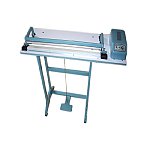 Zgrzewarka nożna aluminiowa do folii półrękaw z nożem , zgrzew 400 x 2 mm, model SH 400