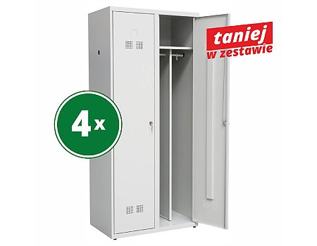4 Szafki pracownicze SUP E400-02 (06-5728-4pak)